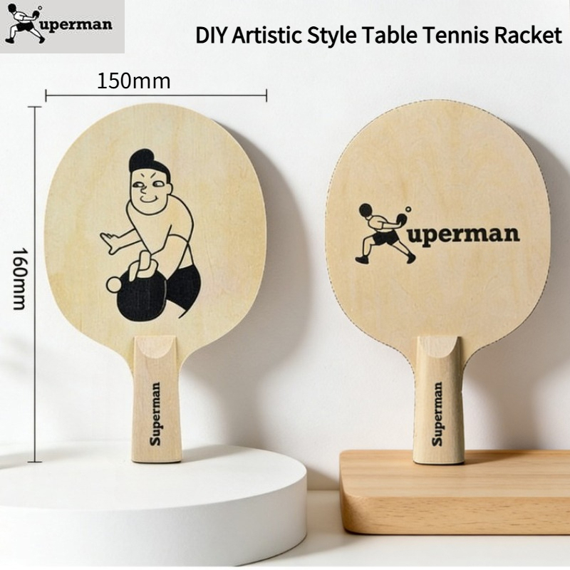Table Tennis Logo Free - Xuperman Custom DIY Art Table Tennis
