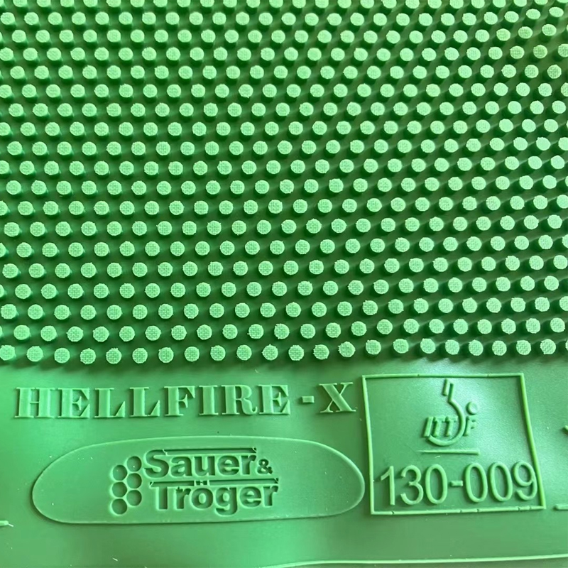 Table Tennis Xu Xin - Green Table Tennis Rubber Long Pips