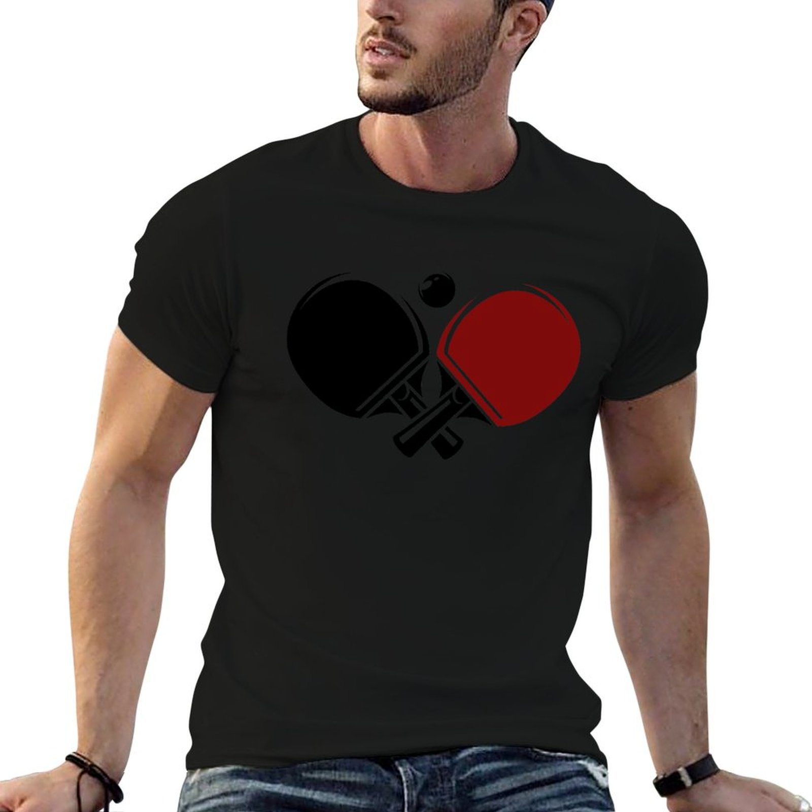 Table Tennis Logo Free - Table tennis logos design T-Shirt t