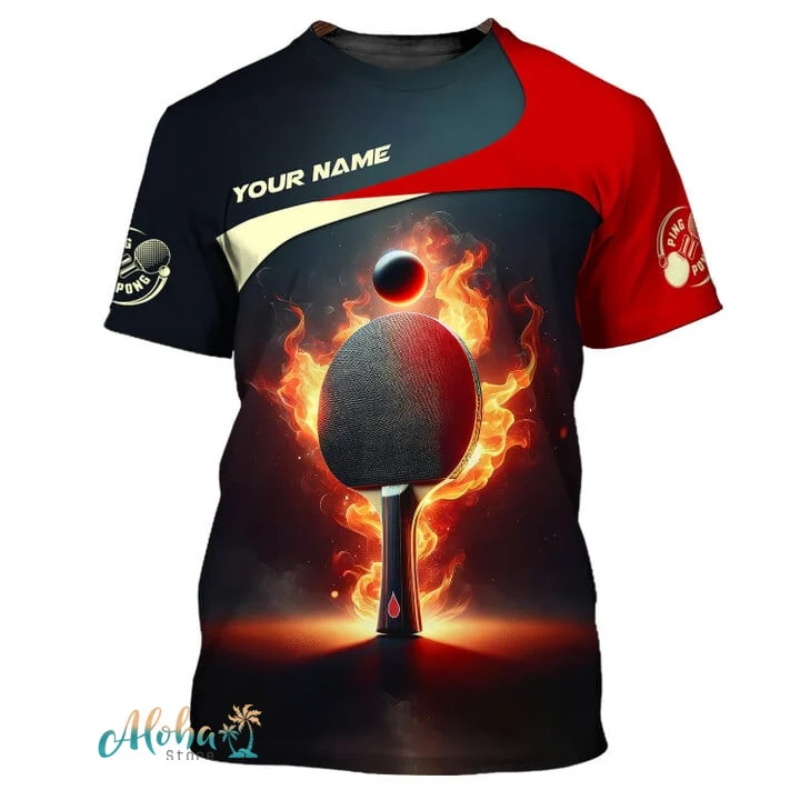 Table Tennis Xu Xin - Full Print Ping Pong Tshirts For