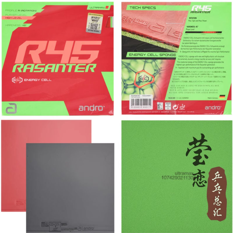 Andro Rasanter R45 47 50 C45 4 – Table Tennis Market Bewertung und Preis