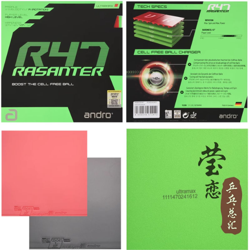 Andro Rasanter R45 47 50 C45 4 – Table Tennis Market Bewertung und Preis