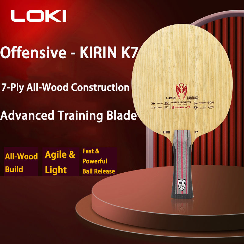 LOKI 7Ply Pure Wood Ping Pong  – Table Tennis Racket Bewertung und Preis