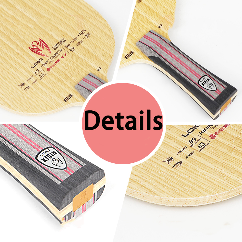 LOKI 7Ply Pure Wood Ping Pong  – Table Tennis Racket Bewertung und Preis