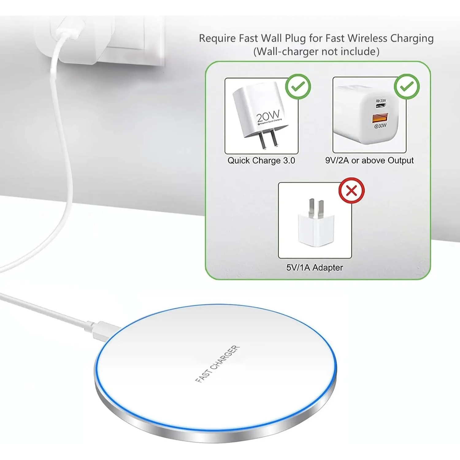 LED Light Wireless Charger Pad – Table Tennis 11 Bewertung und Preis