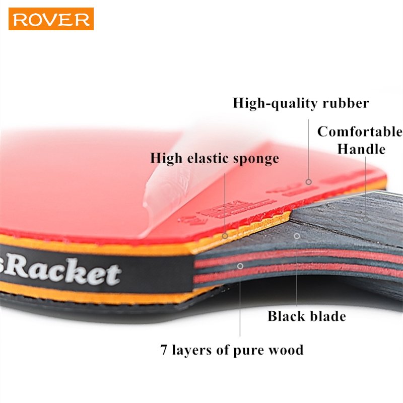 6 Star Table Tennis Racket 2PC – Table Tennis History Bewertung und Preis