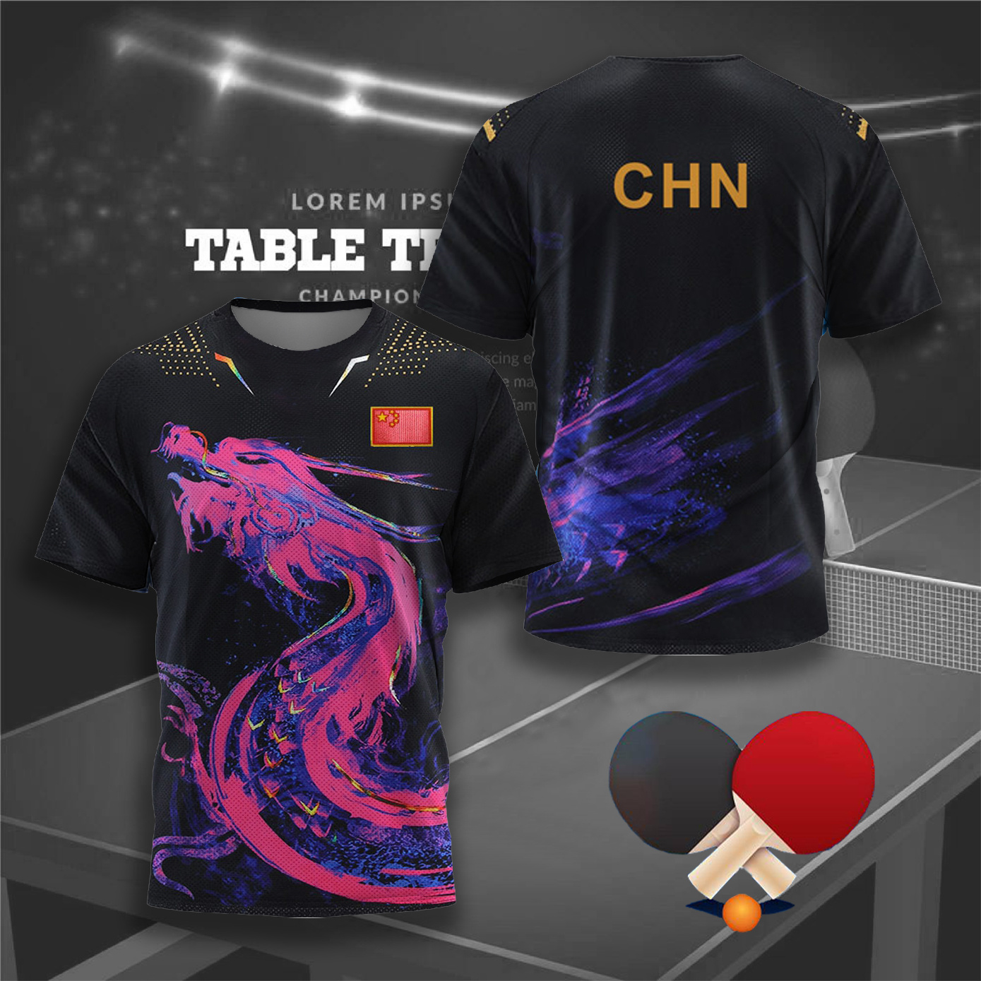 CHINA Dragon Table Tennis Grap – Table Tennis Xu Xin Bewertung und Preis