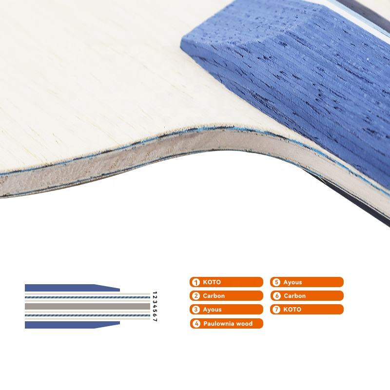 1PCS Blue Carbon Fiber Table T – Table Tennis Racket Bewertung und Preis