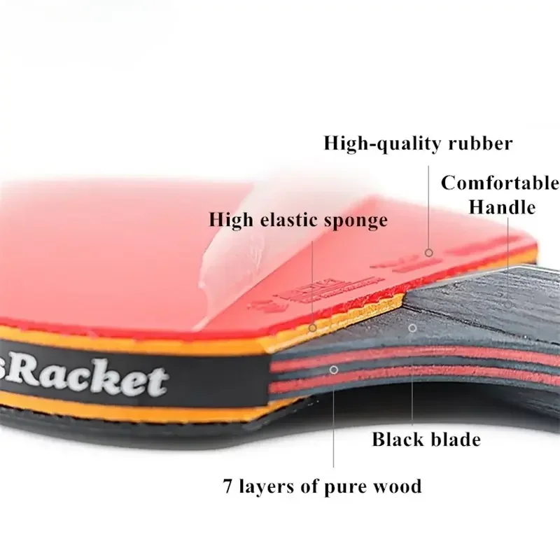 6 Star Table Tennis Racket 2PC – Table Tennis History Bewertung und Preis
