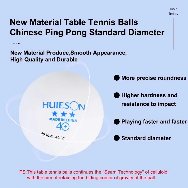 100PCS Huieson Blue Logo Table – Table Tennis Logo Free Bewertung und Preis