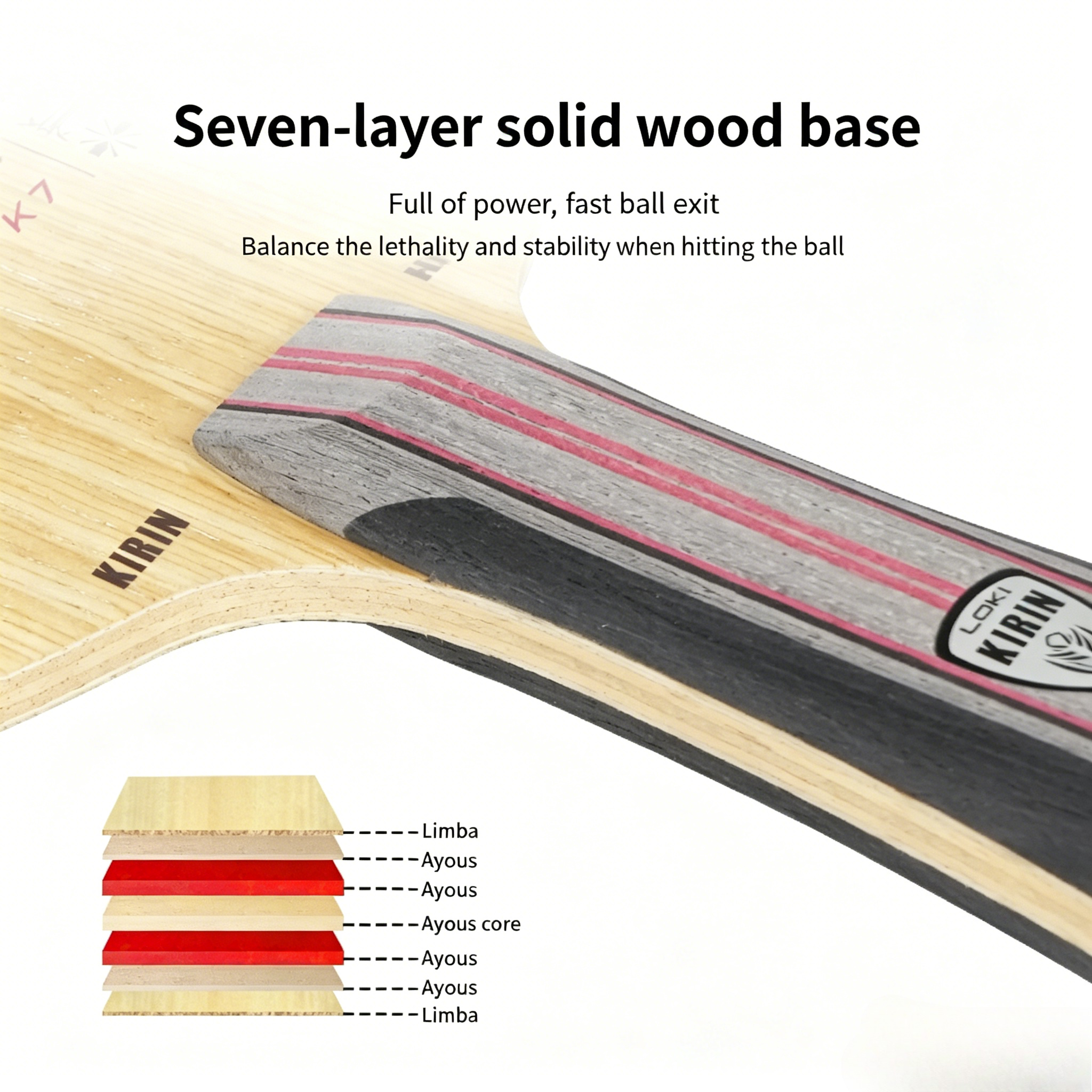 LOKI KIRIN Series Table Tennis – Table Tennis Racket Bewertung und Preis